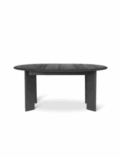 Ferm LIVING Bevel Extendable Table Ø117/167cm | Black Oiled Oak