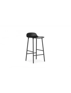 Normann Copenhagen Form Barstool 65cm - Black/Steel