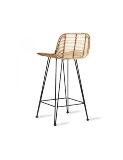 Rattan Bar Stool - Natural