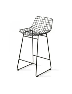 Wire Bar Stool - Black