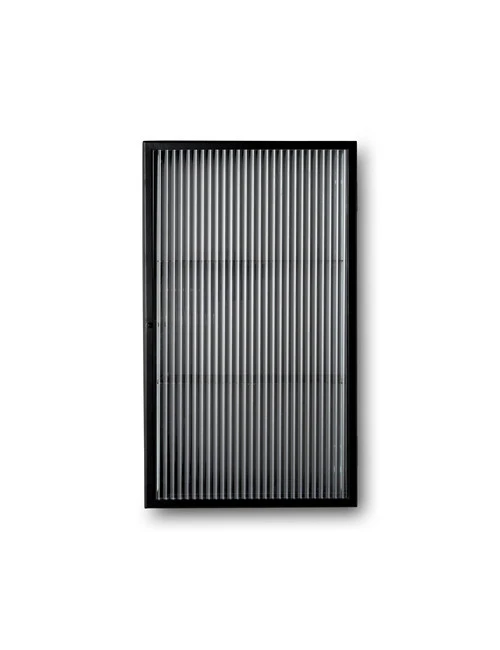 Ferm LIVING Haze Wall Cabinet | Reeded Glass Black