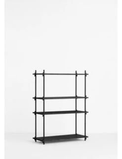 Moebe Shelving System - Medium, Single, Black