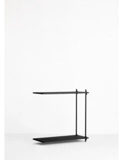Moebe Shelving System Extension Unit - Low, Black