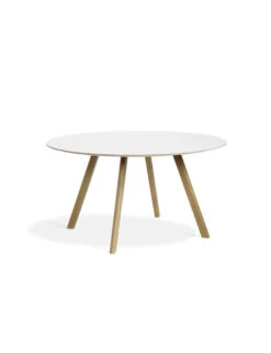 Hay CPH 25 Table Ø140 | Oak/white Linoleum