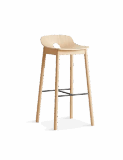 Woud Mono Bar Stool | Oak