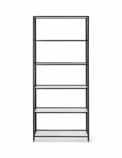 Ferm LIVING Haze Bookcase | Reeled Glass/black