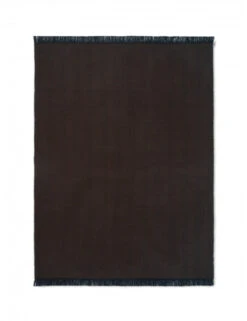 Ferm LIVING Herringbone Blanket | Dark Coffee