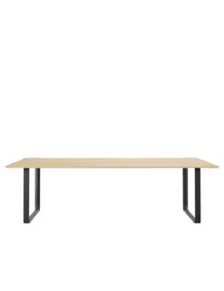 Muuto Showroom Table 70/70 225x90 Cm | Solid Oak/black Frame